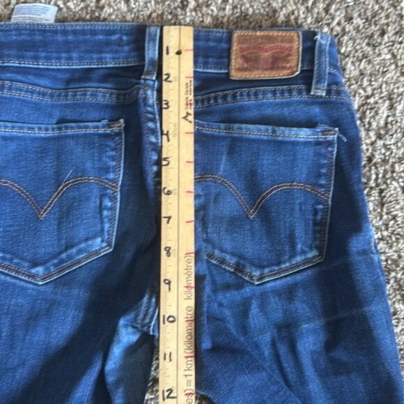 Levi's 711 Skinny Jeans 25 X 32 Dark Wash - Picture 10 of 11